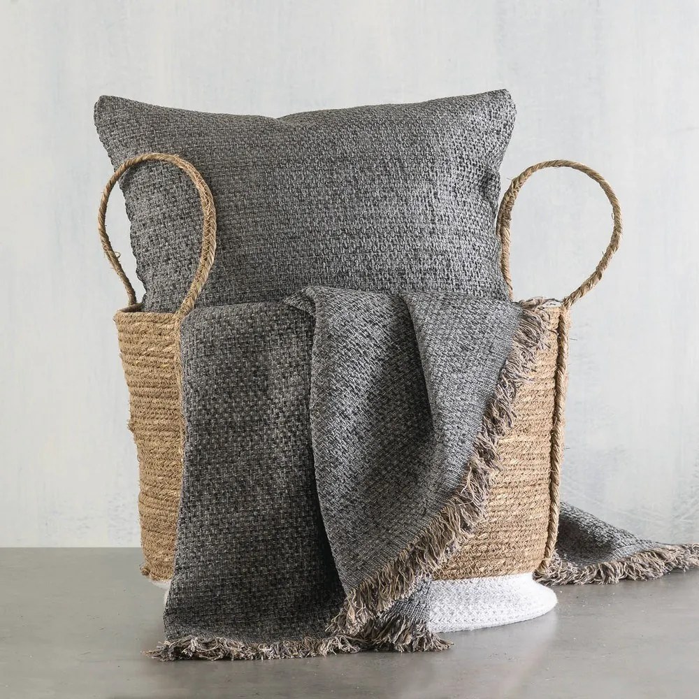 Ριχτάρι Rowen Grey Ρυθμός Τριθέσιο 180x280cm Chenille,Βαμβάκι,Polyester