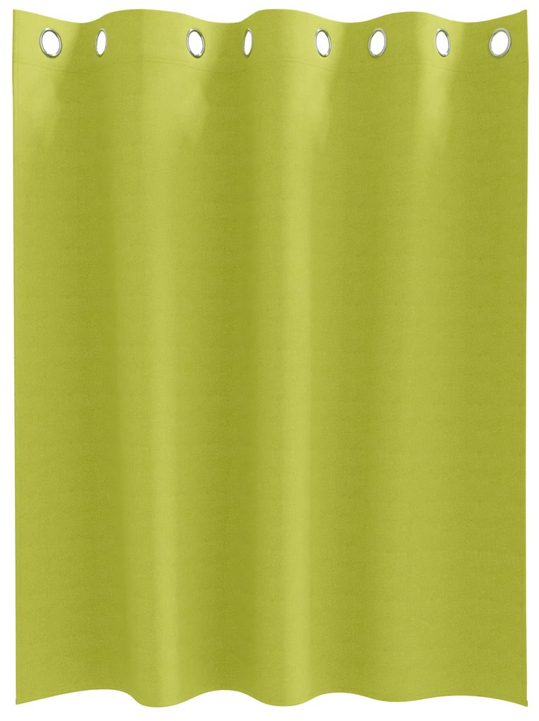 vidaXL Κουρτίνες με κουρτίνες 2 pcs Λαχανί 140 x 140 cm Πολυεστέρας