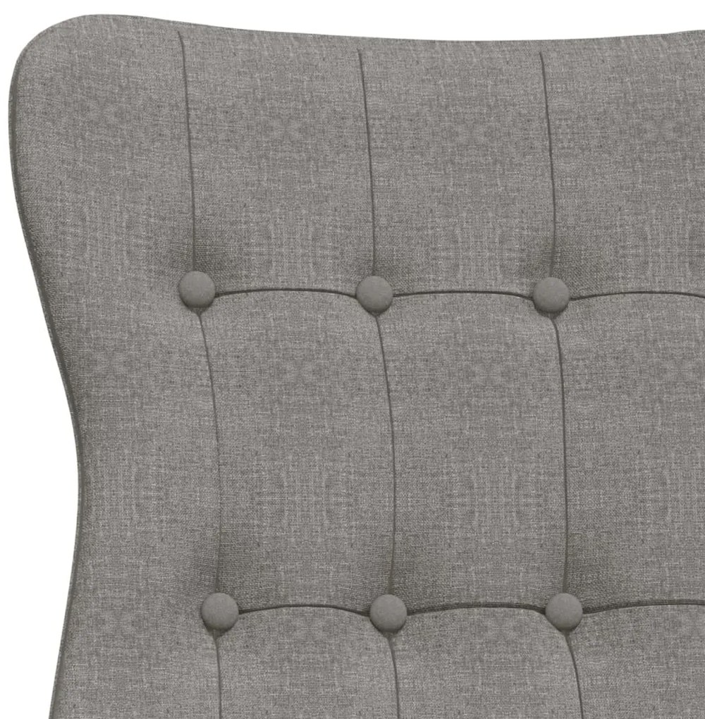 vidaXL Πολυθρόνα Relax Ανοιχτό Γκρι Υφασμάτινη