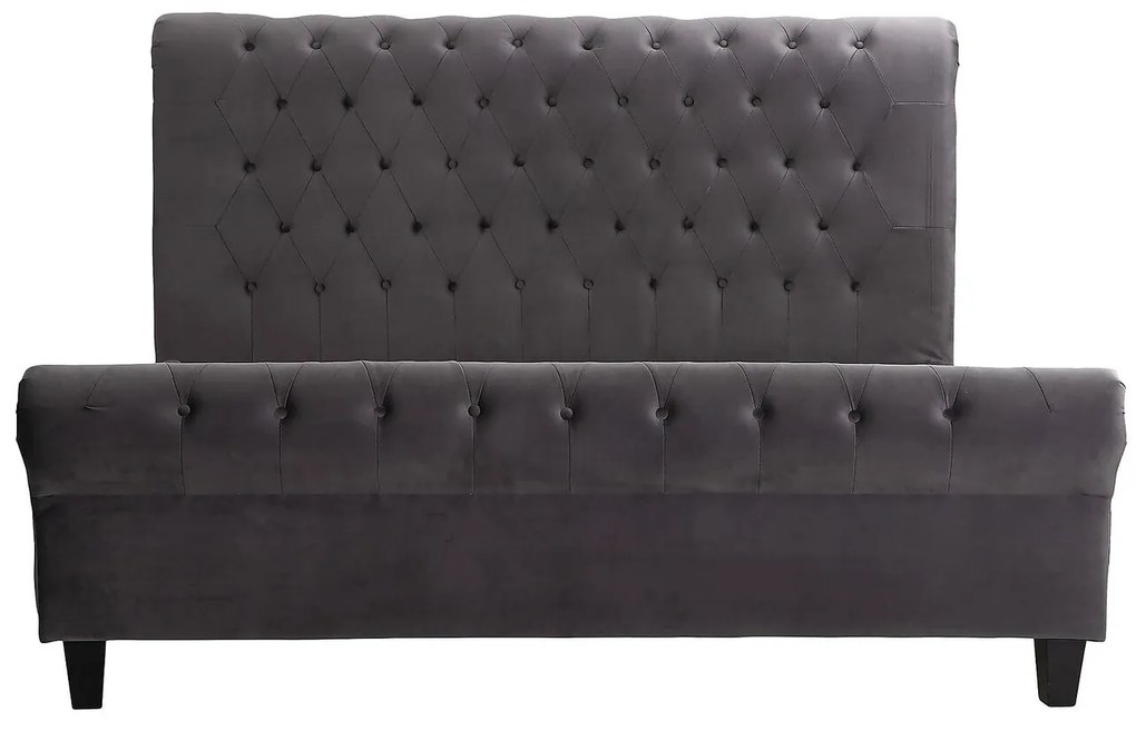 Κρεβάτι Riverton 634, Διπλό, Γκρι, 180x200, Ταπισερί, Τάβλες για Κρεβάτι, 196x250x118cm