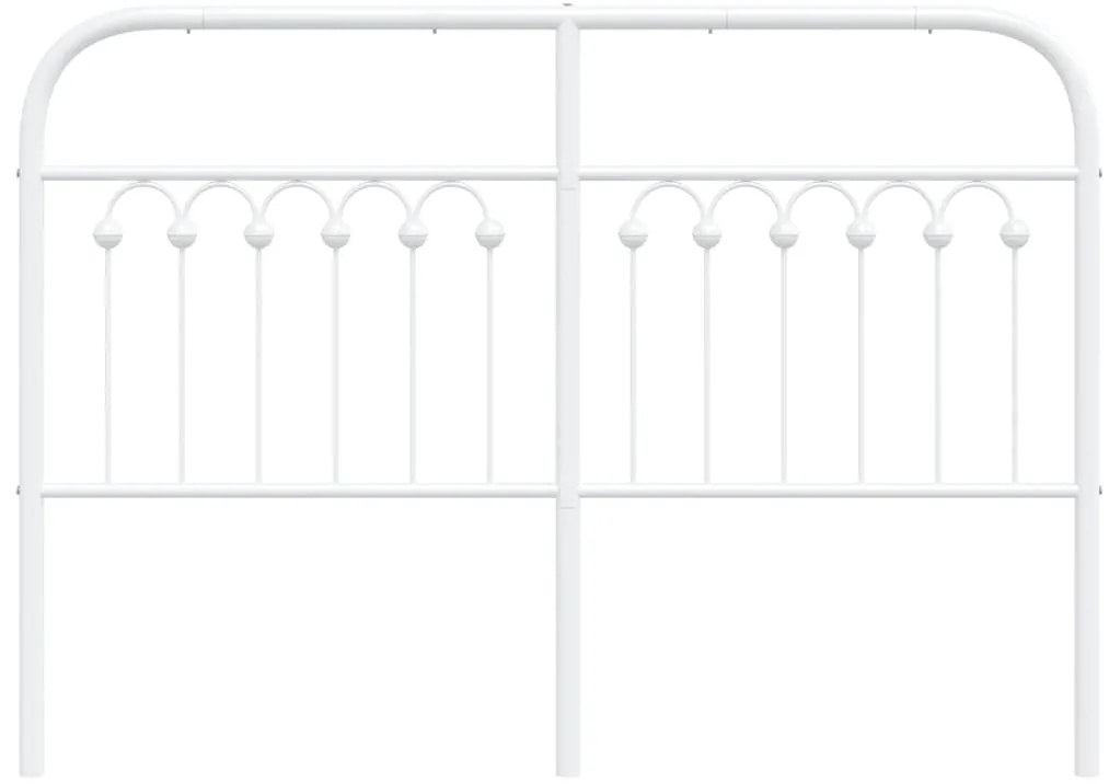 vidaXL Κεφαλάρι Λευκό 140 εκ. Μεταλλικό