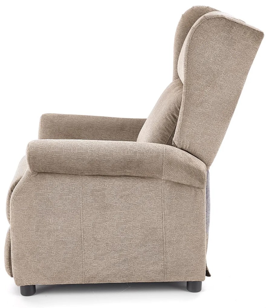 AGUSTIN recliner with massage function, color: beige DIOMMI V-CH-AGUSTIN_M-FOT-BEŻOWY