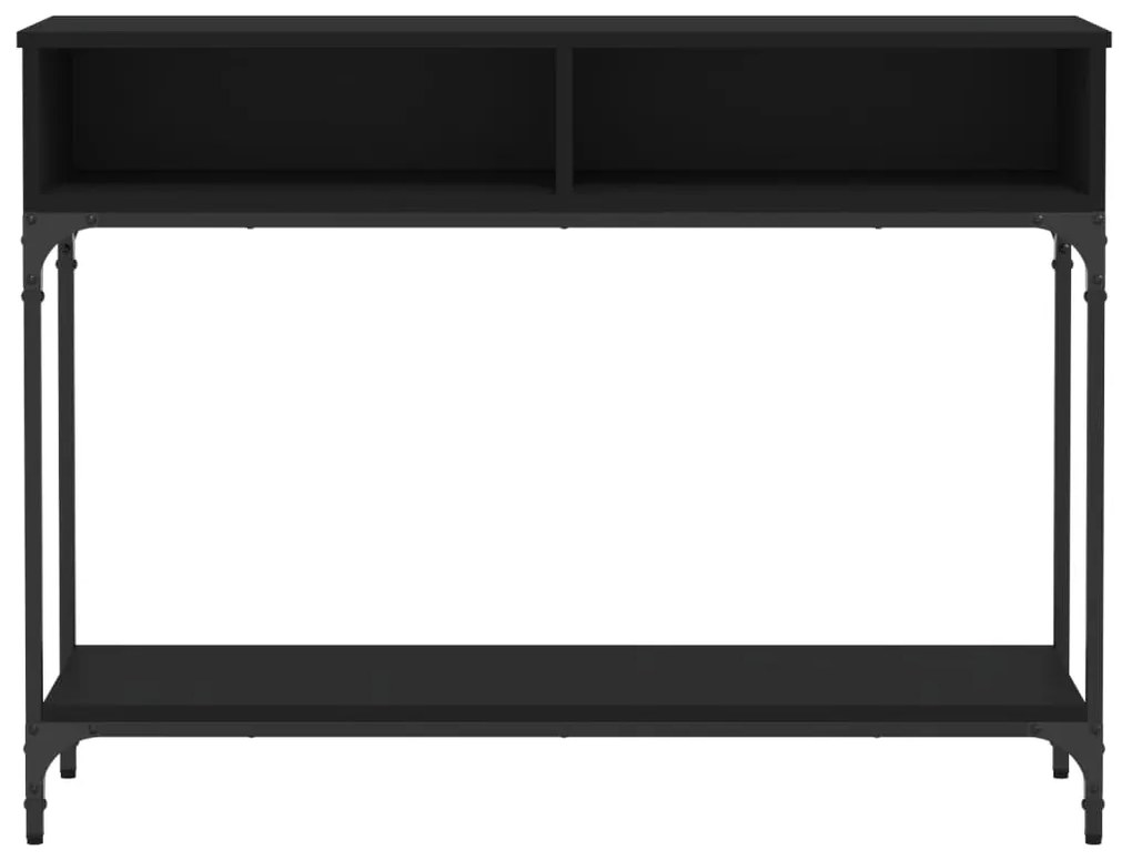 vidaXL Τραπέζι Κονσόλα Μαύρο 100 x 30,5 x 75 εκ. από Επεξεργ. Ξύλο