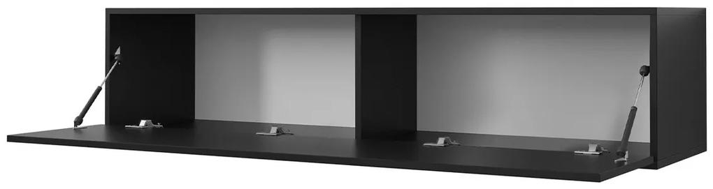 Τραπέζι Tv Hartford H102, Μαύρο, Ο αριθμός των θυρών: 1, 150x34x40cm, 24 kg | Epipla1.gr