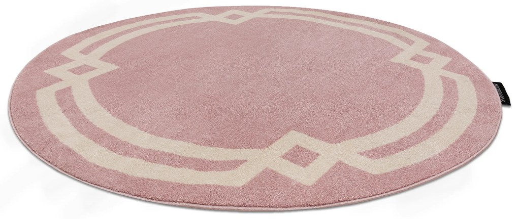 Χαλί HAMPTON Lux κύκλος ροζ