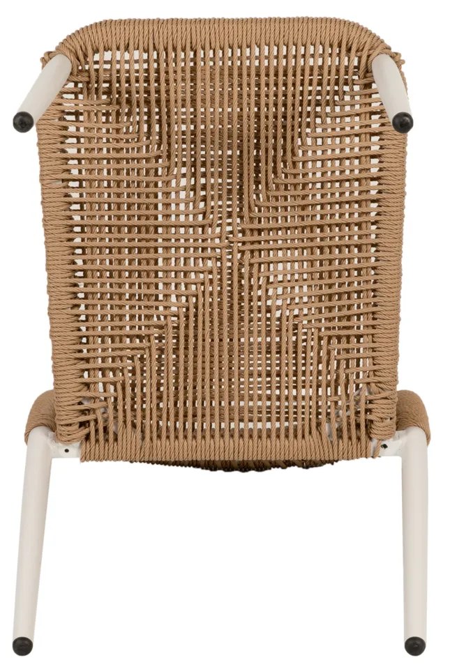 Καρέκλα Κήπου TINKISSO Λευκό/Φυσικό Αλουμίνιο/Rattan 45x63x82cm - 14840019