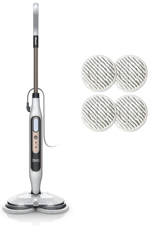 Καθαριστής ατμού Shark Steam & Scrub S8201EU, 1120W, 0.35 l, 3 ρυθμίσεις, καθαρισμός χωρίς χημικά, 150 στροφές ανά λεπτό, Steam Blaster, Λευκό