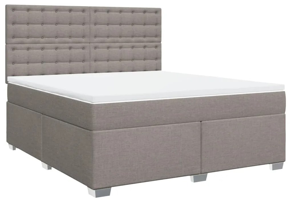 ΚΡΕΒΑΤΙ BOXSPRING ΜΕ ΣΤΡΩΜΑ TAUPE 180X200 ΕΚ. ΥΦΑΣΜΑΤΙΝΟ 3290585