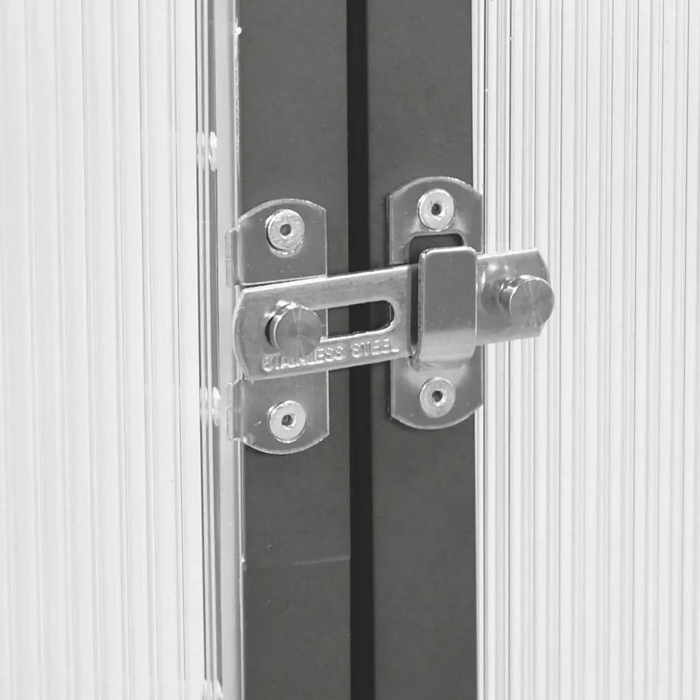 vidaXL Θερμοκήπιο με Πλαίσιο Βάσης Ανθρακί 169x114x202 εκ. Αλουμίνιο