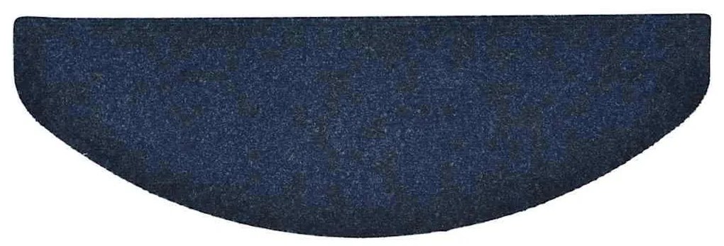 vidaXL Πατάκια Σκαλιών Αυτοκόλλητα 10 τεμ. Μπλε Σκούρο Ημίκυκλα 65x21x4 εκ. Μεγάλα