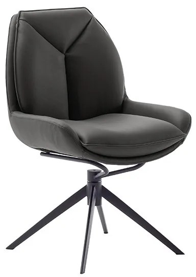 Bali Καρεκλα Relax Μαύρη + Υποπόδιο 83x86x102 cm