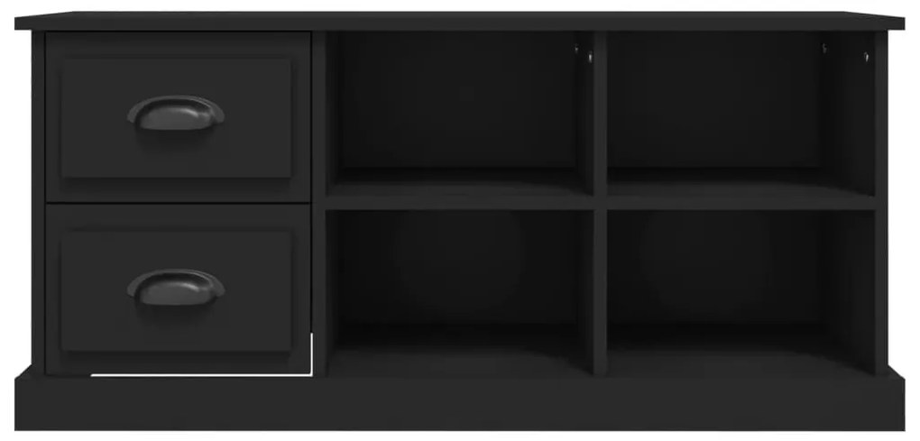 Έπιπλο Τηλεόρασης Μαύρο 102x35,5x47,5 εκ. Επεξεργασμένο Ξύλο - Μαύρο