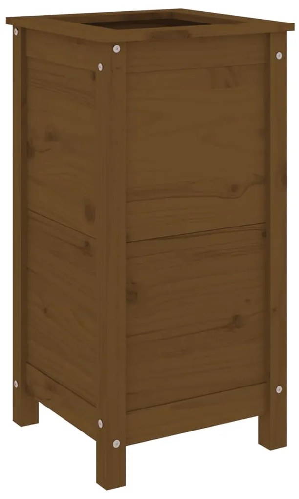 vidaXL Ζαρντινιέρα Μελί 40 x 40 x 78 εκ. από Μασίφ Ξύλο Πεύκου