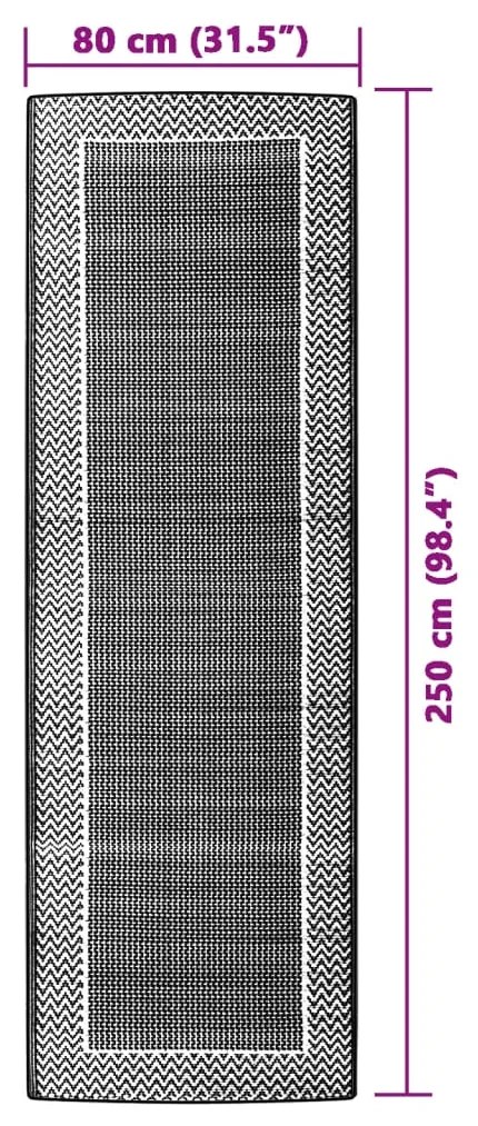 vidaXL Χαλί εξωτερικού χώρου ARAKIL Πράσινο 80x250 cm PP