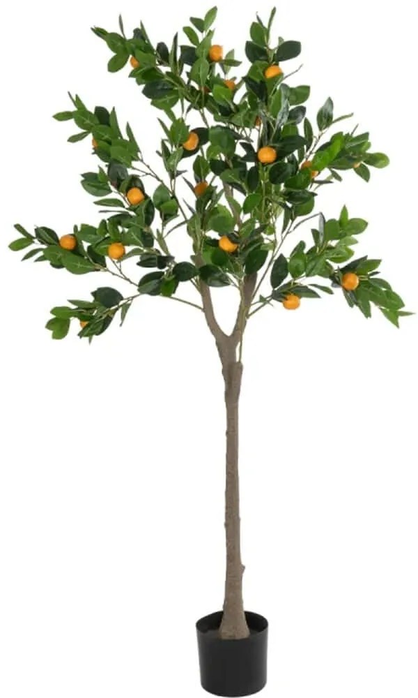 Τεχνητό Δέντρο Orange 21109 90x70x160cm Orange-Green GloboStar Πολυαιθυλένιο,Ύφασμα