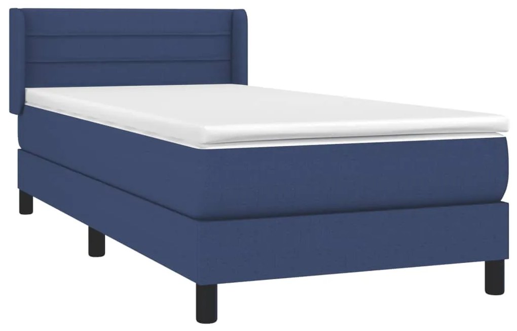 ΚΡΕΒΑΤΙ BOXSPRING ΜΕ ΣΤΡΩΜΑ ΜΠΛΕ 80X200 ΕΚ. ΥΦΑΣΜΑΤΙΝΟ 3129751