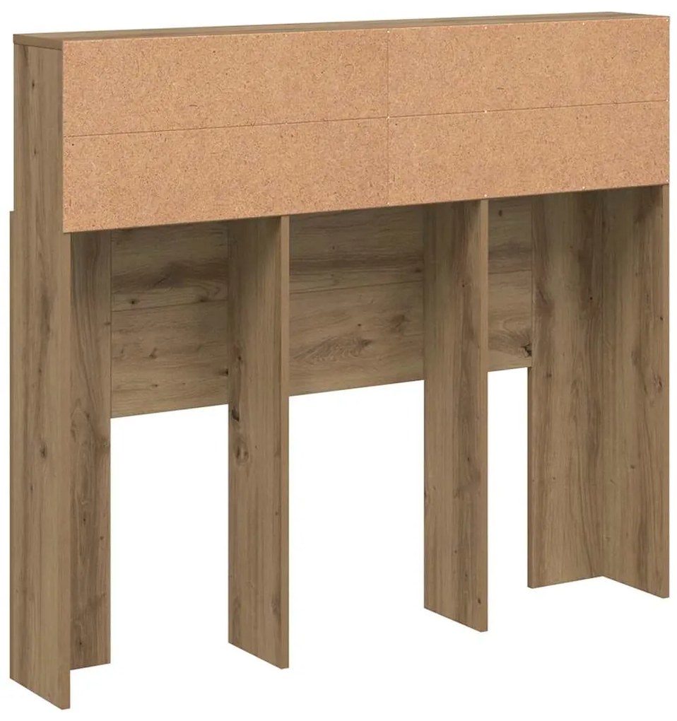 vidaXL Κεφαλάρι Με Αποθηκευτικό Χώρο 120x19x103,5 εκ. Επεξ. Ξύλο
