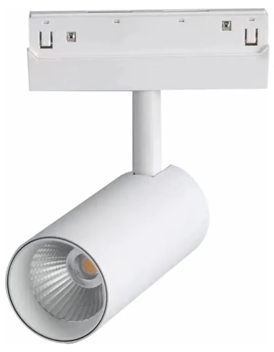 Σποτ Μαγνητικής Ράγας HUBE2030W 48V DC 20W 3000K 1400Lm 36° Osram RA90 6x14,5cm White Aca