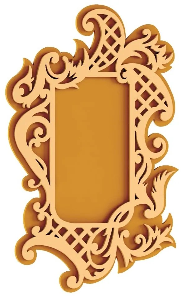 Intra απο ξύλο plywood 3mm-4mm πάχος - Απλό διακοσμητικό πλαίσιο Δίασταση 30x30 cm Intraeaxys-r7vmnml7