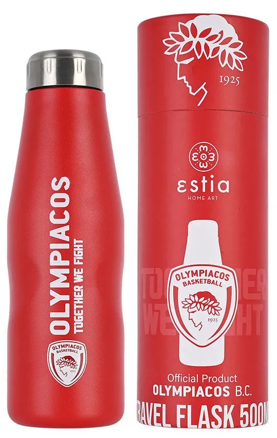 ΘΕΡΜΟΣ TRAVEL FLASK 500ml OLYMPIACOS BC BASKETBALL EDITION 00-12304