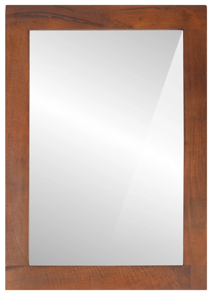 vidaXL Καθρέφτης με καθρέφτη Καφέ, ασημένιο 50 x 2.5 x 70 εκ