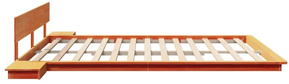 vidaXL Σκελετός Κρεβατιού Καφέ 200 x 200 cm ξύλο