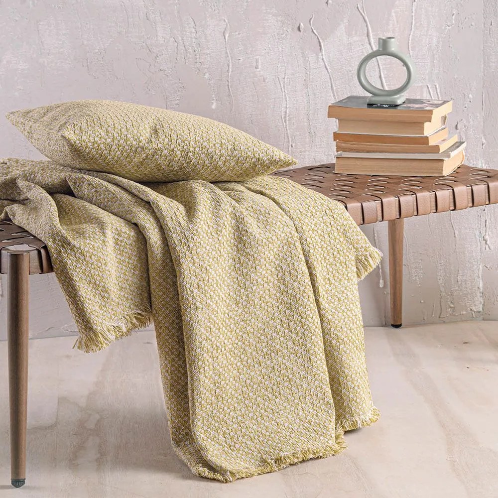 Ριχτάρι Editor Gold Ρυθμός Τριθέσιο 180x280cm Cotton,Chenille