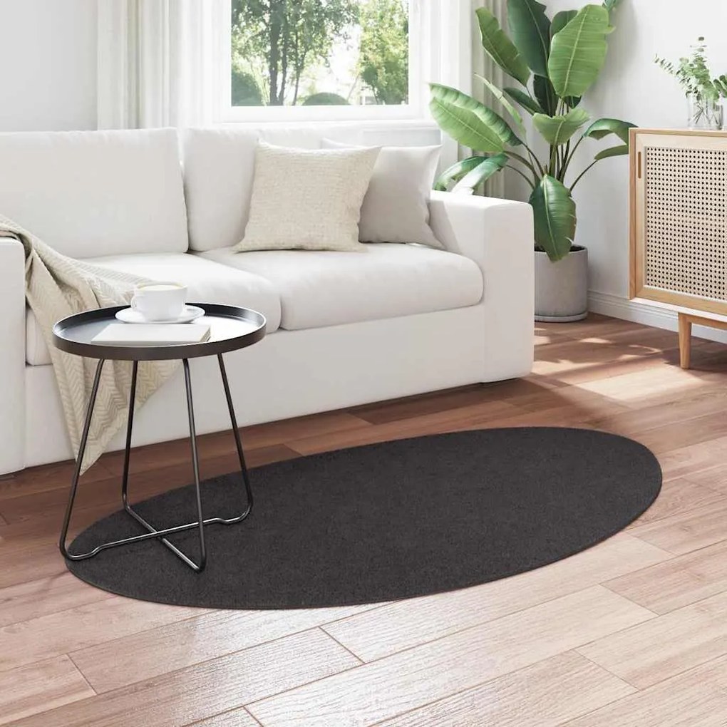 vidaXL Χαλί Ανθρακί 80 x 150 cm Πολυεστέρας