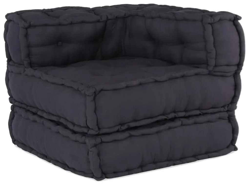 vidaXL Modular Pouffe Anthracite 70x70x54 ύφασμα