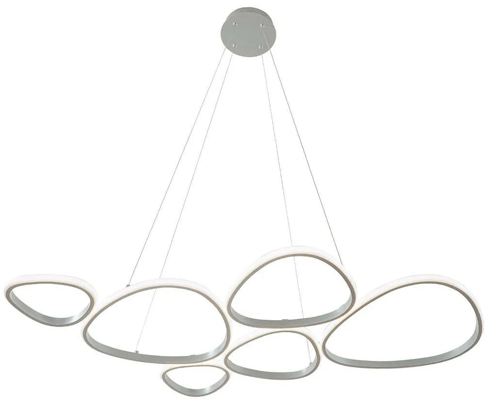 Φωτιστικό Οροφής Helix 4316200 107x120cm Led 4132lm 61W 3000K Silver Viokef