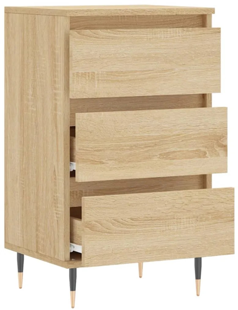 vidaXL Συρταριέρα Sonoma Δρυς 40 x 35 x 70 εκ. από Επεξεργασμένο Ξύλο