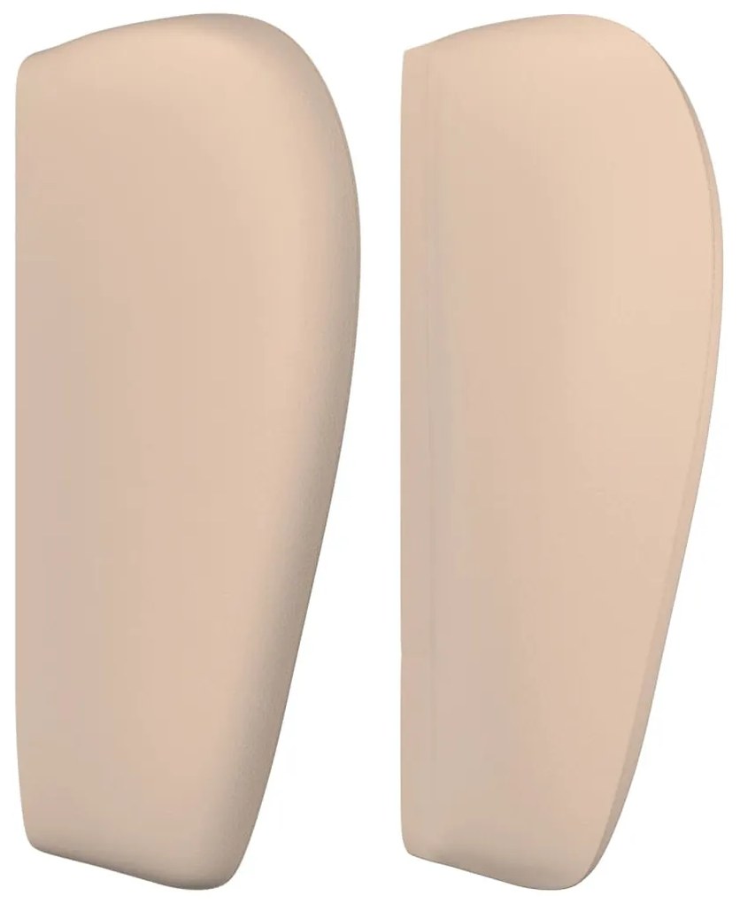 vidaXL Κεφαλάρι με Πτερύγια Καπουτσίνο 83x23x78/88 εκ. Συνθετικό Δέρμα