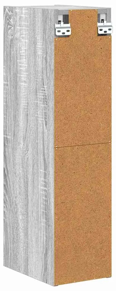 vidaXL Κρεμαστό ντουλάπι Riga Γκρίζο Σονομα 20 x 29,5 x 80 εκ.