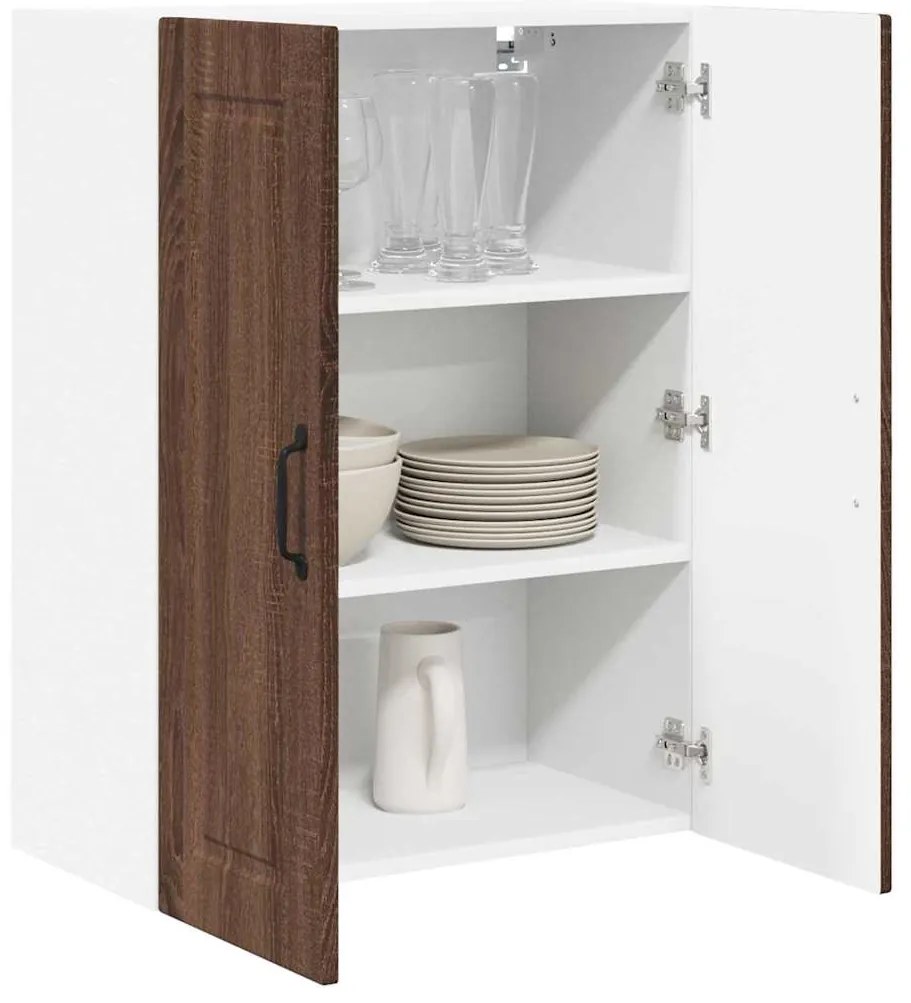 vidaXL Ντουλάπα Κουζίνας Καφέ δρυς 60 x 31 x 80 εκ. Επεξεργασμένο ξύλο