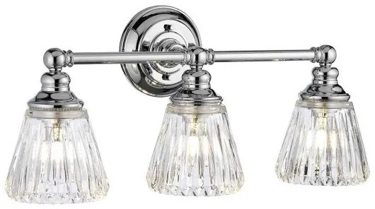 Απλίκα Φωτιστικό Μπάνιου 3xG9 Χρώμιο IP44 Keynes QN-KEYNES3-BATH Quintiesse Elstead Lighting-QN-KEYNES3-BATH-Χρώμιο QN-KEYNES3-BATH