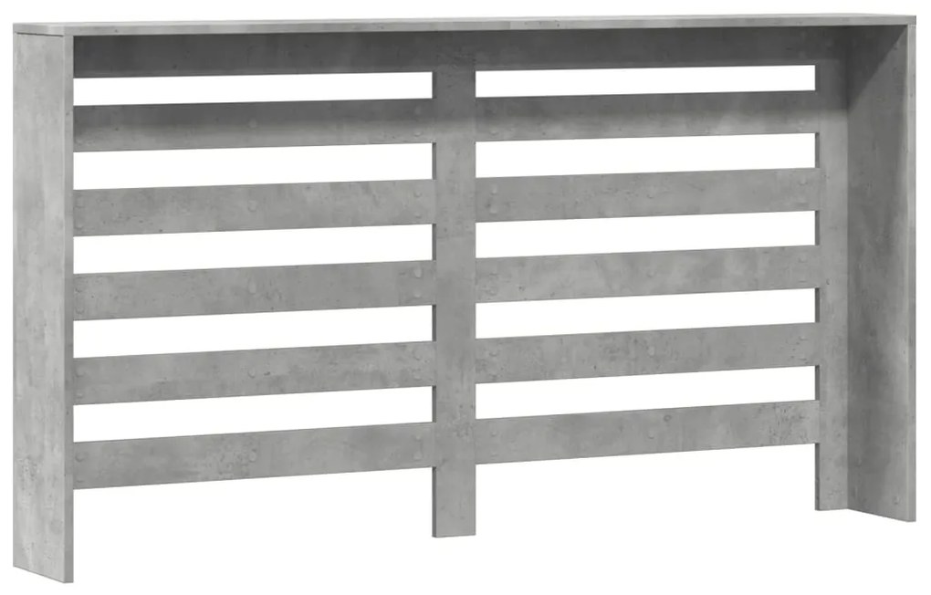 vidaXL Κάλυμμα Καλοριφέρ Γκρι Σκυροδέματος 149x20x82 εκ. Επεξ. Ξύλο