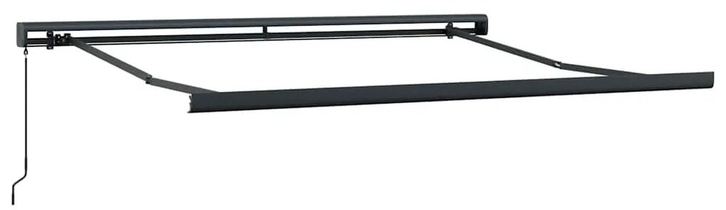 vidaXL Τέντα Πτυσσόμενη Πορτοκαλί / Καφέ 3 x 2,5 μ. Ύφασμα & Αλουμίνιο