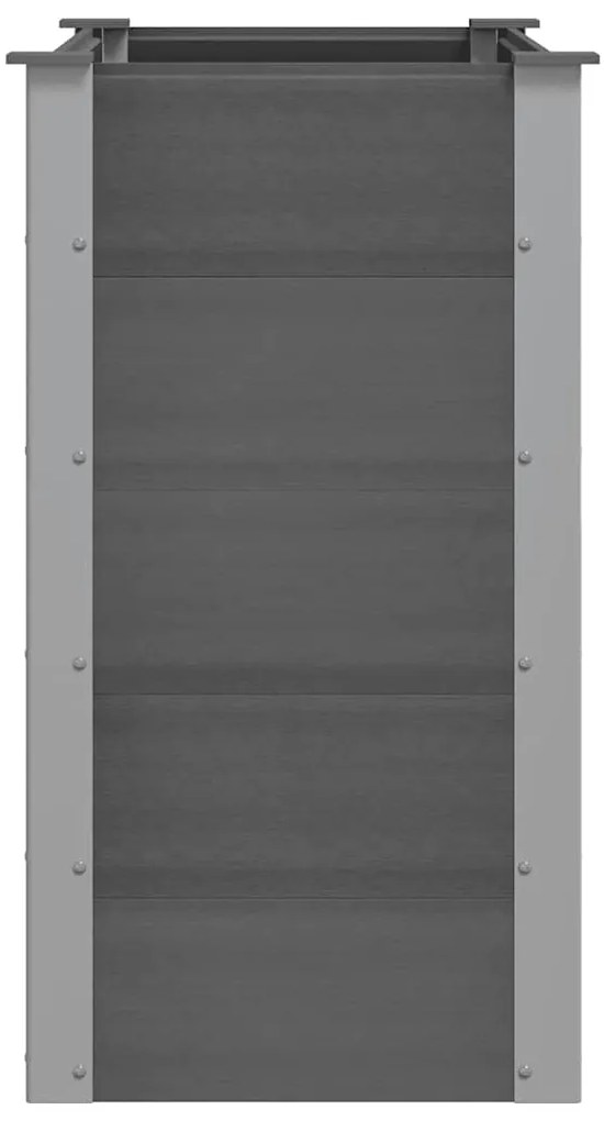 vidaXL Ζαρντινιέρα Υπερυψωμένη Γκρι 100 x 50 x 91 εκ. από WPC
