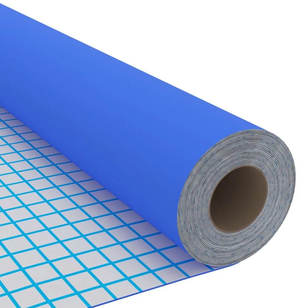 Μεμβράνη Αυτοκόλλητη για Έπιπλα Γυαλιστερό Μπλε 500 x 90 εκ PVC - Μπλε