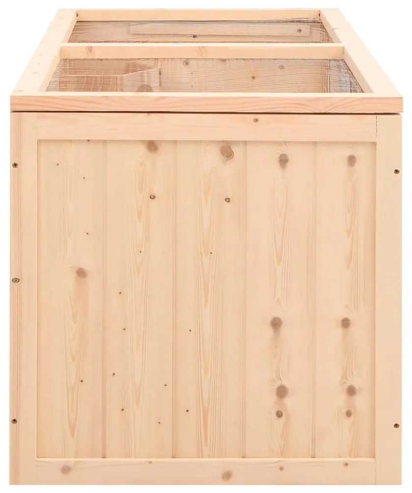 vidaXL Κλουβί για Χάμστερ 104 x 52 x 54 εκ. από Μασίφ Ξύλο Έλατου