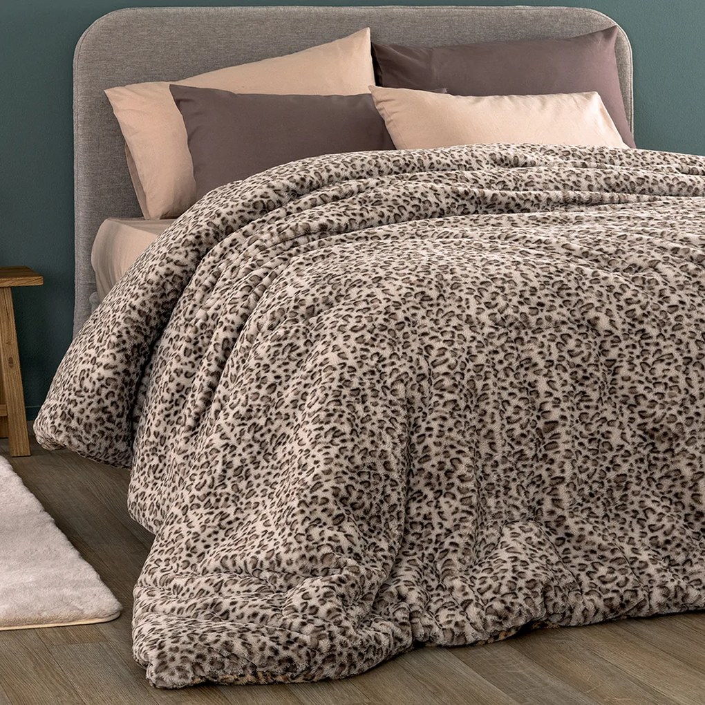 Γούνινο Κουβερτοπάπλωμα Υπέρδιπλο (220x240) Palamaiki Deva Grey