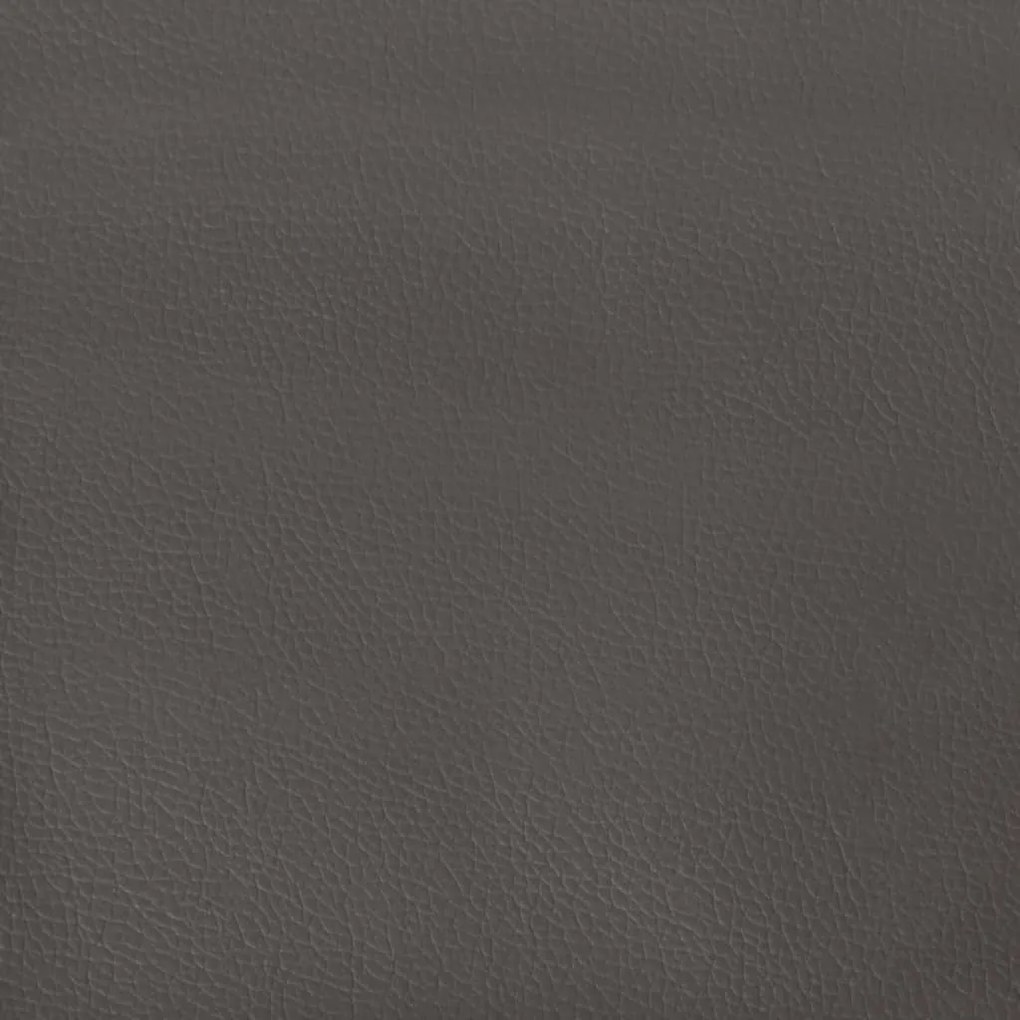 vidaXL Στρώμα με Pocket Springs Γκρι 90x200x20 εκ. Συνθετικό Δέρμα