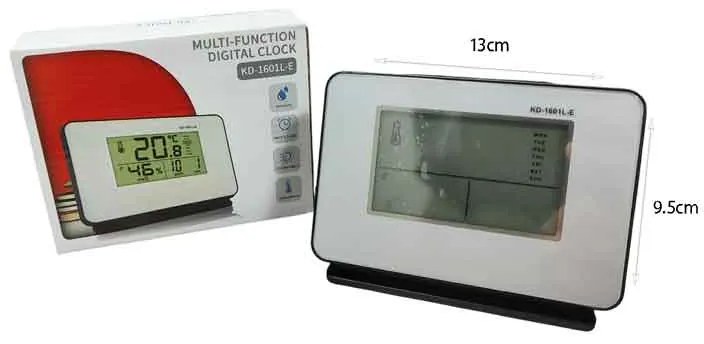 Ψηφιακό Ρoλόι Ξυπνητήρι - Ψηφιακό Πολυεργαλείο Θερμοκρασίας & Ώρας KD-1601L-E - Multi-function digital clock