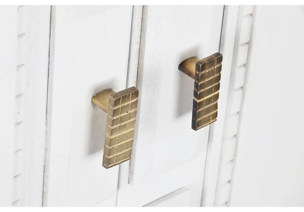 Σκευοθήκη DKD Home Decor Γκρι Χρυσό Λευκό Ορείχαλκος Ξύλο από Μάνγκο (93 x 41 x 114 cm)