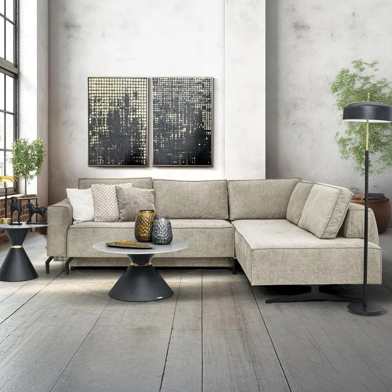 Γωνιακός Καναπές Madrid Fylliana Καφέ 290x210x110 εκ. 290x210x110 εκ.
