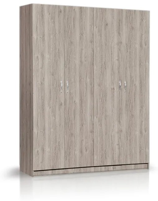 ΧΕΡΙ ΞΥΛΟ Ντουλάπα 4φυλλη MINIMAL 182cm Μ. x 60cm x 240cm Y. --ΚΩΔ.: 10-05a