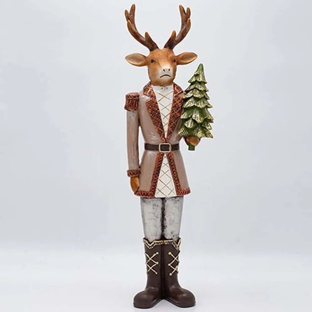 Χριστουγεννιάτικη Διακοσμητική Φιγούρα Τάρανδου 600-47120 41,5cm Multi