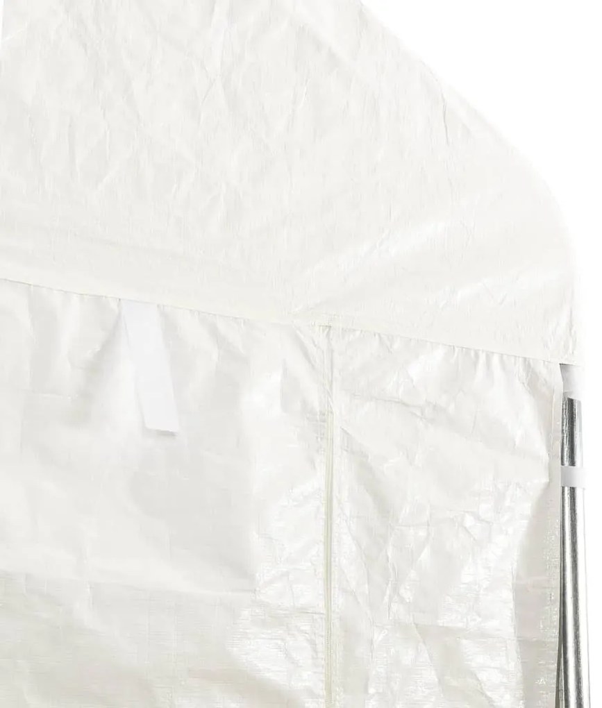 vidaXL Κιόσκι με Τέντα Λευκό 15,61 x 4,08 x 3,22 μ. από Πολυαιθυλένιο