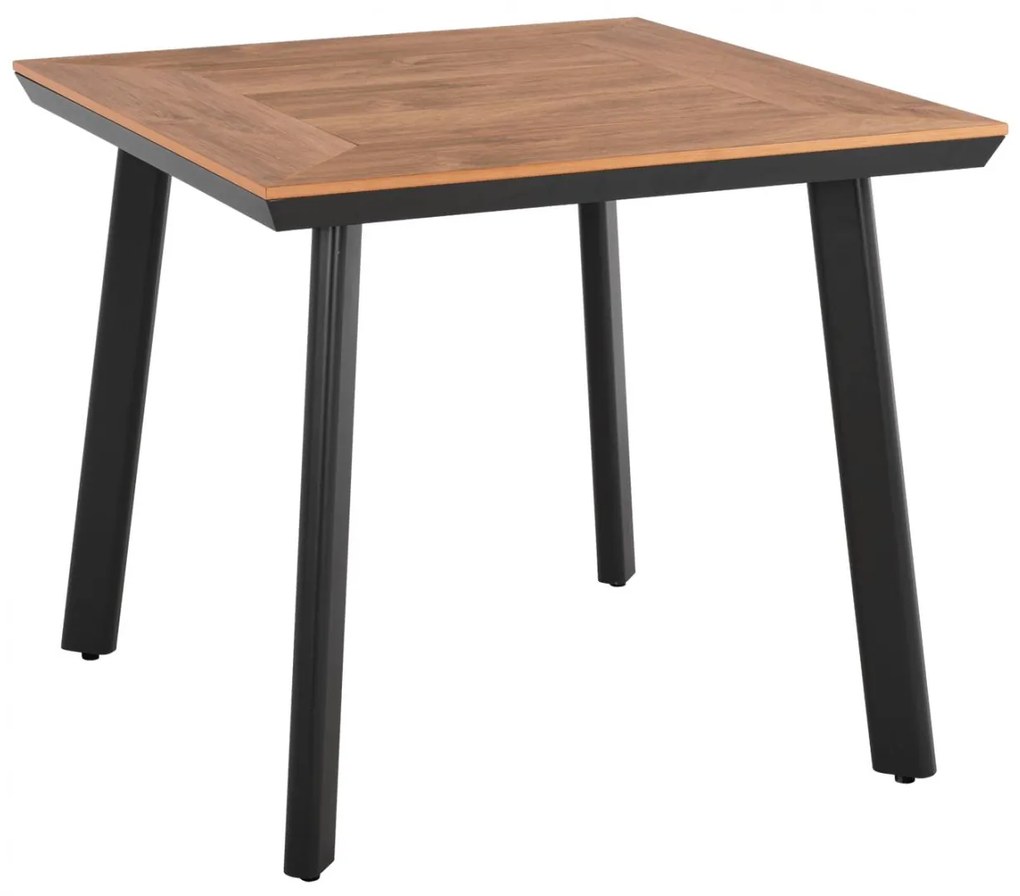 Τραπέζι TABER Αλουμινίου Ανθρακί με Επιφάνεια Polywood 80x80x72,5Υ εκ. 80x80x72.5 εκ.