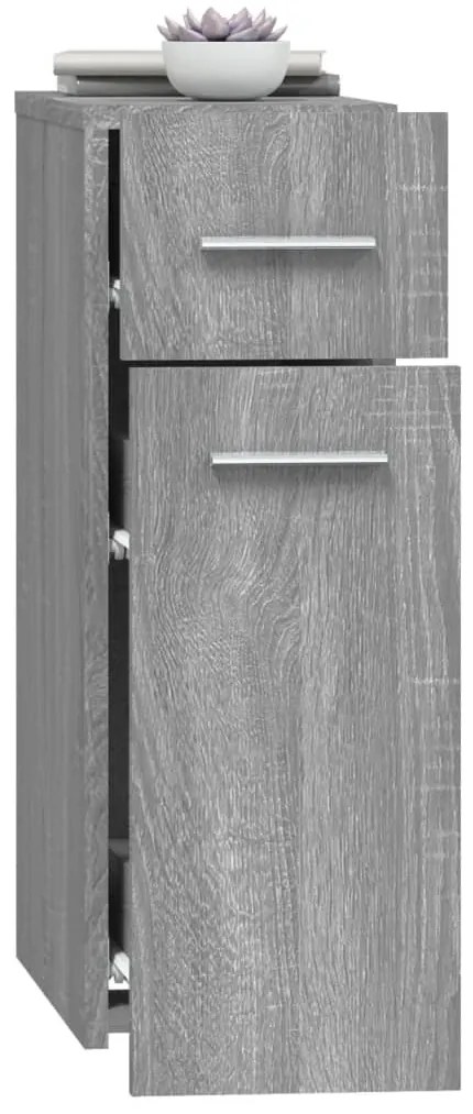 vidaXL Συρταριέρα Γενικής Χρήσης Γκρι Sonoma 20x45,5x60 εκ. Επεξ. Ξύλο
